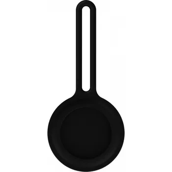 Silikonová klíčenka pro Apple AirTag, černá (Bulk) AOEM434