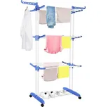 Vertikální sušák na prádlo SPRINGOS MIXER bílo-modrý