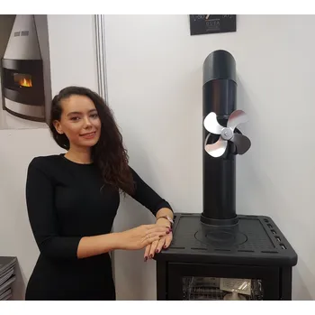 Krbová kamna Ventilátor na kouřovod pr. 120-150 mm pro kamna 4 lopatky