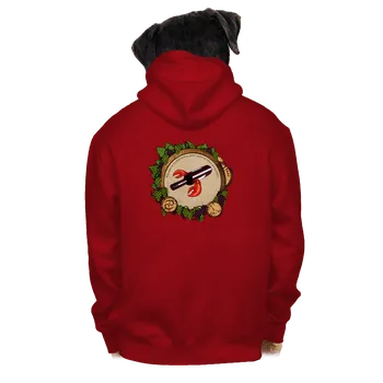 Pánská mikina Bastard Vinný horoskop: Rak pánská mikina na zip Red