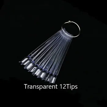 Umělé nehty 50dílný vzorník na nehty vějířový oválný tvar | vzorník nehtů, nehtové doplňky - 02