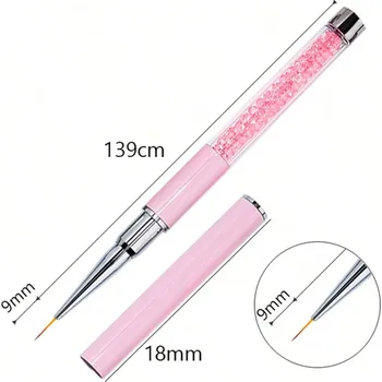 Štětec na zdobení nehtů, štětec na gel akryl nail art | štětec, doplněk - 13