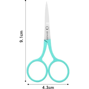 Péče o řasy a obočí Nůžky na obočí a řasy pro přesnou úpravu | manikúrní nástroj, kosmetické nůžky - Modrý