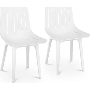 Jídelní židle Fromm & Starck Židle - 2dílná sada - až 150 kg - sedák 47 x 42 cm - bílá