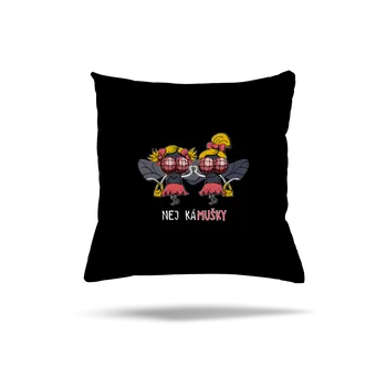 Polštář Bastard Nej kámušky polštář Black