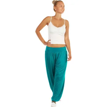 Dámské kalhoty TopMode Dámské dlouhé jednobarevné harémové kalhoty 915337