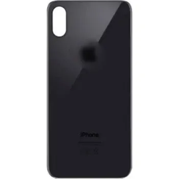 Náhradní kryt pro mobilní telefon Apple Sklo zadního krytu s větším otvorem na kameru iPhone X - vesmírně šedé