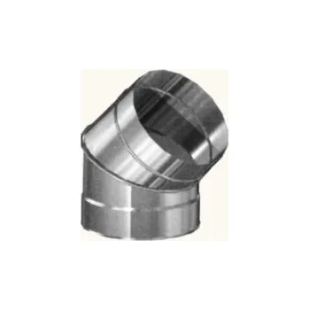 Kouřovod Kouřovod nerez koleno průměr 200/45° pevné