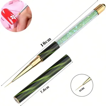 Štětec na zdobení nehtů, štětec na gel akryl nail art | štětec, doplněk - 24