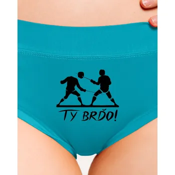 Souprava dámského spodního prádla Bastard Ty brďo dámské kalhotky Turquoise