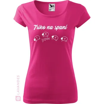 Triko na spaní 2, dámské, purpurová, XXL (Dámské tričko na spaní)