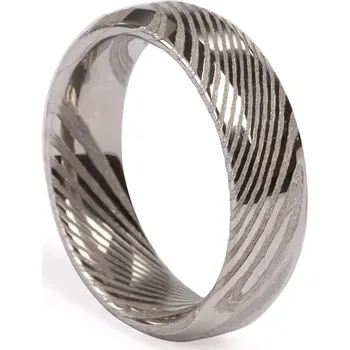 Prsten Tonni Marra® Damaškový prsten Chruach 8mm Silver Polished Velikost: 73/23,2mm/US 14 obvod/průměr