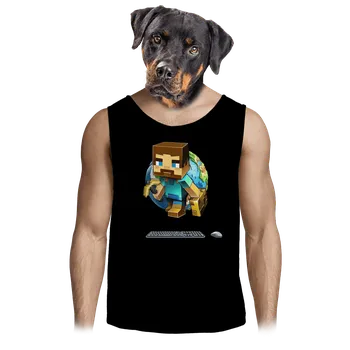 Pánské tílko Bastard B17: Minecraft pánské tílko Black