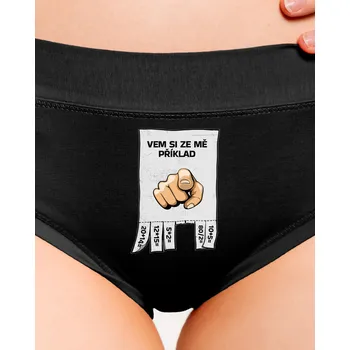 Souprava dámského spodního prádla Bastard Vem si ze mě příklad dámské kalhotky Black