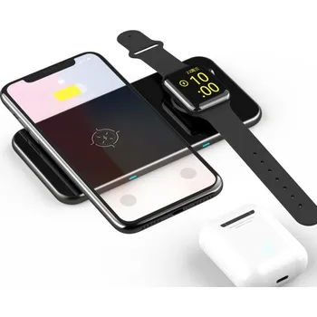 Swissten bezdrátová nabíječka Pad 2v1 Černá 22055520