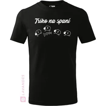 Triko na spaní 2, dívčí, černá, 158 (Dětské tričko na spaní)