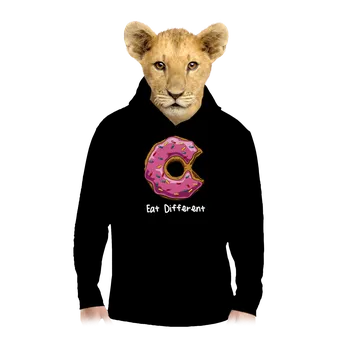 Chlapecká mikina Bastard Eat different dětská mikina klokanka Black