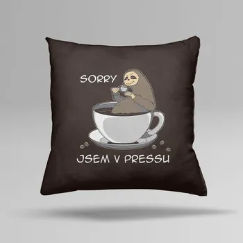 Polštář Bastard V pressu polštář - hnědá