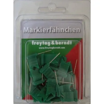 Markierfähnchen wehend, Grün