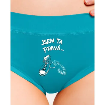 Souprava dámského spodního prádla Bastard Hledám tu pravou dámské kalhotky Turquoise