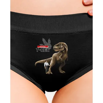 Souprava dámského spodního prádla Bastard Komisař T-Rex dámské kalhotky Black