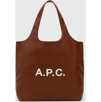 Kabelka Taška A.P.C. Ninon Tote, ONE SIZE, hnědá, 88X