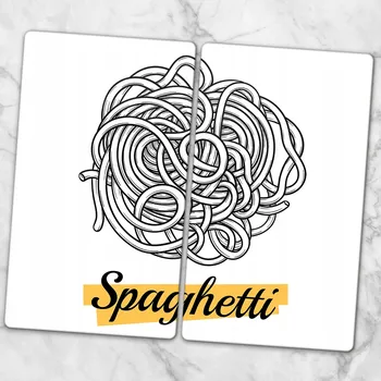 Obraz Skleněné Dekorativní Desky Na Servírování Jednohubek Těstoviny Špagety 2x30x52