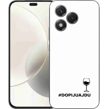 Pouzdro na mobilní telefon Gelový kryt mmCase na Honor 400 Lite - vinný motiv bílé pozadí