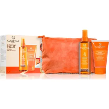 Opalování Collistar Sun Kit Collistar Cosmetic Bag kosmetická taška 1 ks + Collistar Special Perfect Tan After Shower-Shampoo Moisturizing Restorative sprchový gel po opalování na tělo a vlasy 150 ml + Collistar Special Perfect Tan Supertanning Moisturizing Dry Oil