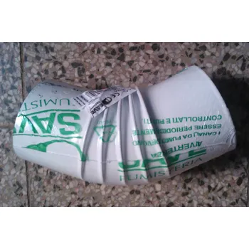 Kouřovod Kouřovod smalt koleno průměr 100/45° bílá