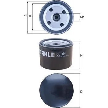 Filtr do auta Olejový filtr MAHLE OC 64