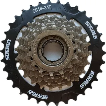 Kazeta 7sp SunRun SR14 14-34z Velikost: 14-34 black
