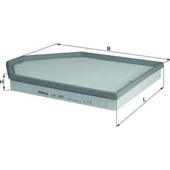 Vzduchový filtr Vzduchový filtr KNECHT LX 1991