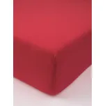 Jersey prostěradlo s elastanem Deluxe 140 × 200 cm – vínové
