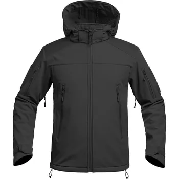 Pánská softshellová bunda Bunda FIGHTER V2 softshell s kapucí ČERNÁ Bunda FIGHTER V2 softshell s kapucí ČERNÁ vel. S