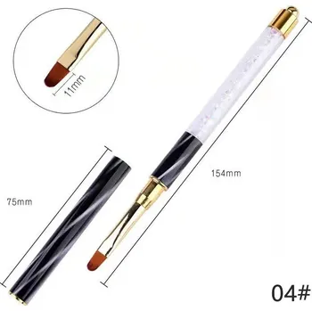 Štětec na nail art pro gelové a akrylové nehty | štětec, nástroj na nehty - 04