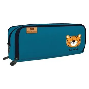 Set školních potřeb Piórnik 3-komorowy Bebe Friends Tygrys