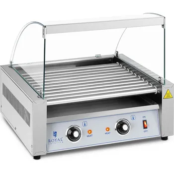 Hotdogovač Opékač párků - 11 válců - Royal Catering - Ušlechtilá ocel