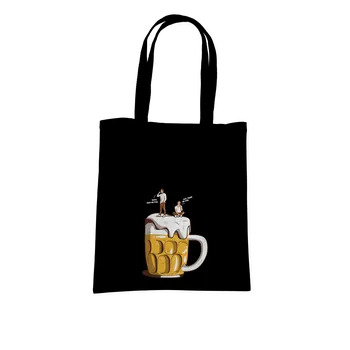 Nákupní taška Bastard Na pivě taška Black