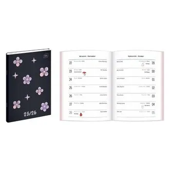 Kalendář Kalendarz szkolny zeszytowy 25/26 B6/48K Chrome