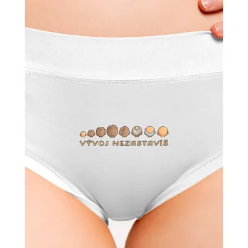 Souprava dámského spodního prádla Bastard Vývoj nezastavíš dámské kalhotky White