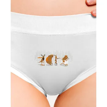 Souprava dámského spodního prádla Bastard Mejdan v lese dámské kalhotky White