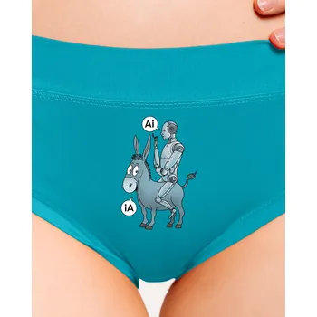 Souprava dámského spodního prádla Bastard Osel a AI dámské kalhotky Turquoise