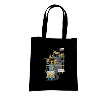 Nákupní taška Bastard Těžká dřina taška Black