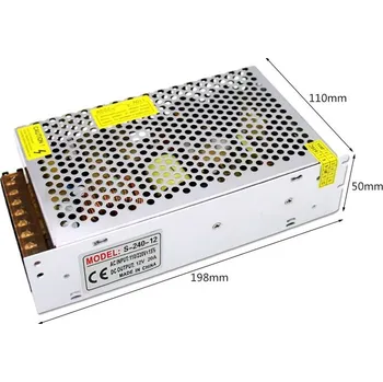 Elektronická stavebnice LYONZG S-240-12 modulový napájecí 230V AC-DC zdroj 12V/20A 240W