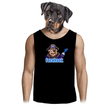 Pánské tílko Bastard Facehook pánské tílko Black