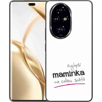 Pouzdro na mobilní telefon Gelový kryt mmCase na Honor 200 Pro 5G - nejlepší maminka 4 bílé pozadí