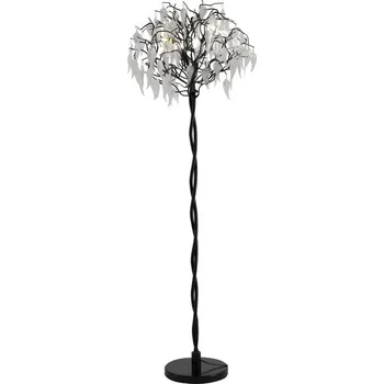 Lampička Křišťálová stojací lampa 5xG9/40W/230V černá