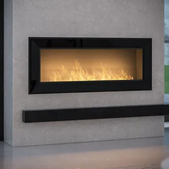 Biokrb InFire InFire - Vestavěný BIO krb 49x120 cm 3kW černá + záruka 3 roky