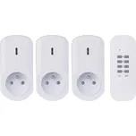 SADA 3x Dálkově ovládané zásuvky 230V + 1x CR2032